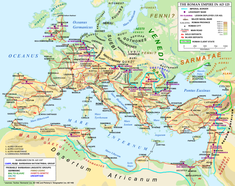 Portugal Romano - «Mapa de quase todas as cidades romanas, que